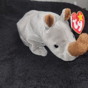 Ty Beanie Baby Rhino Plush